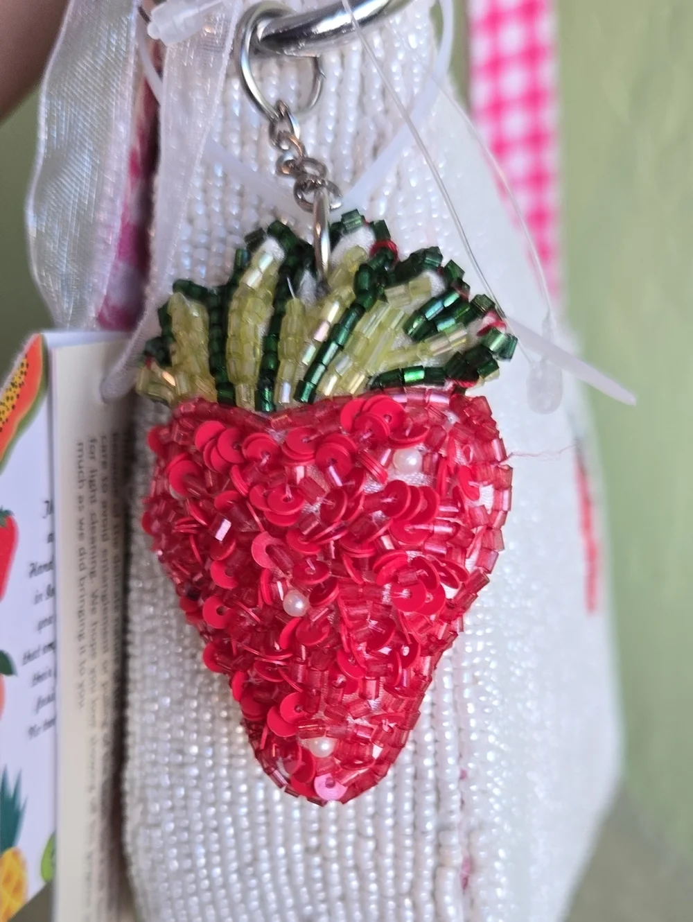Handcrafted In Idia Fruit Shoulder Bag NWT